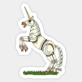 Mechanical Unicorn Sticker